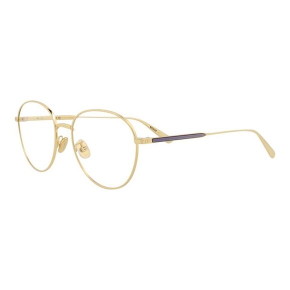 Dior Womens Round/Oval Gold Gold Transparent Fashion Designer Eyewear - Picture 2 of 4